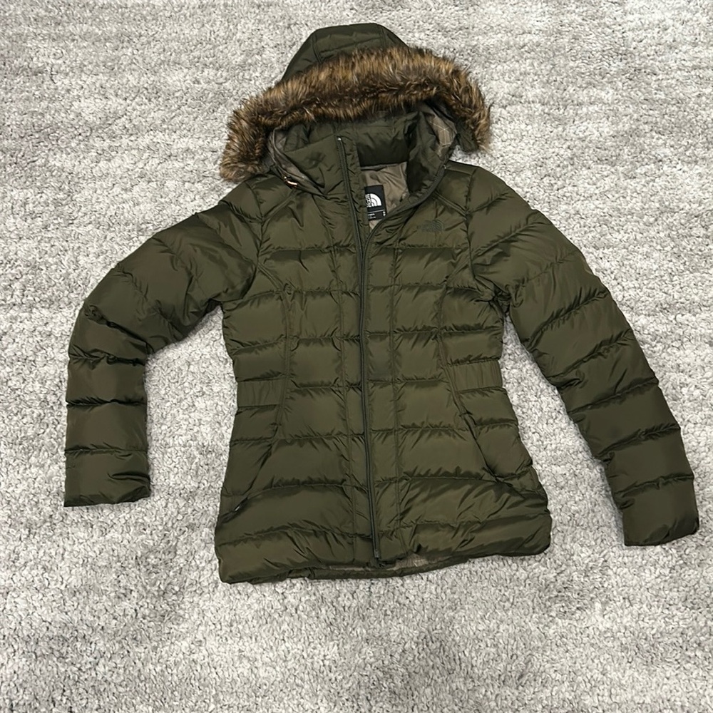 The North Face, Gotham II 550 Jacket Goose Down- Size Small Dark Green